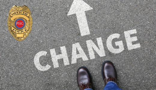 graphic of a word "change" with an arrow